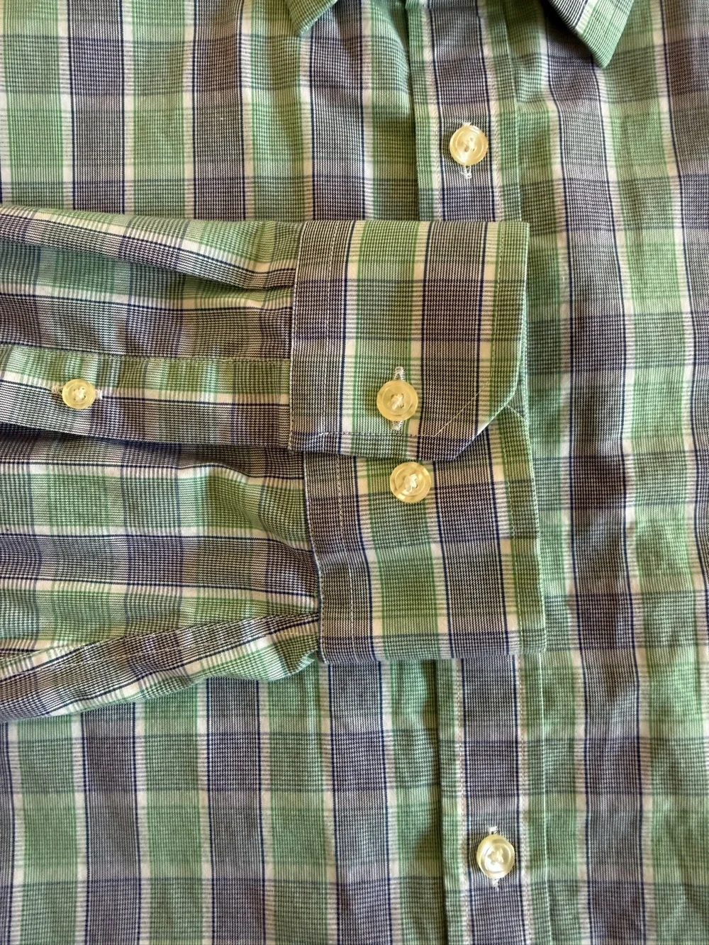 Banana Republic Men’s Non-Iron Tailored Slim Plaid Shirt – XXL 18–18½